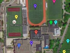 McMaster Intramural Sports Playing Locations Map